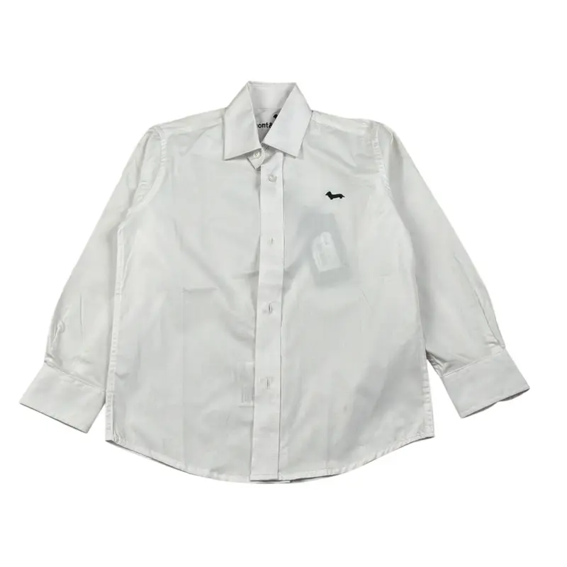 Harmont & Blaine Camicia Manica Lunga tinta unita Bianco per Bambino