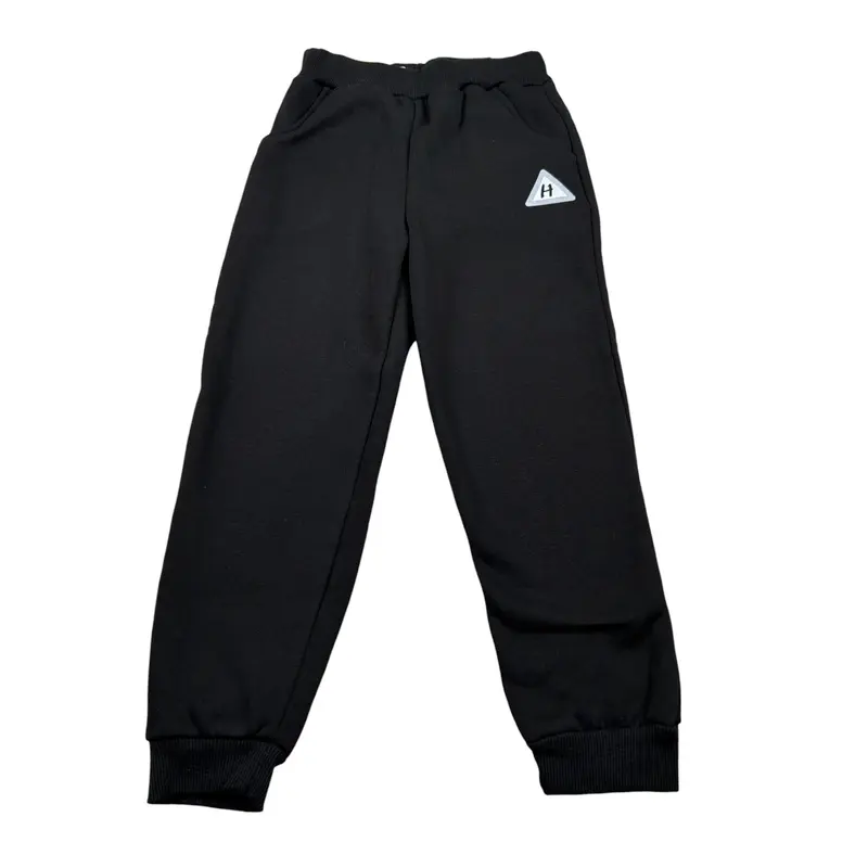 Hashstag For Boys Pantalone Tuta tinta unita Nero per Bambino