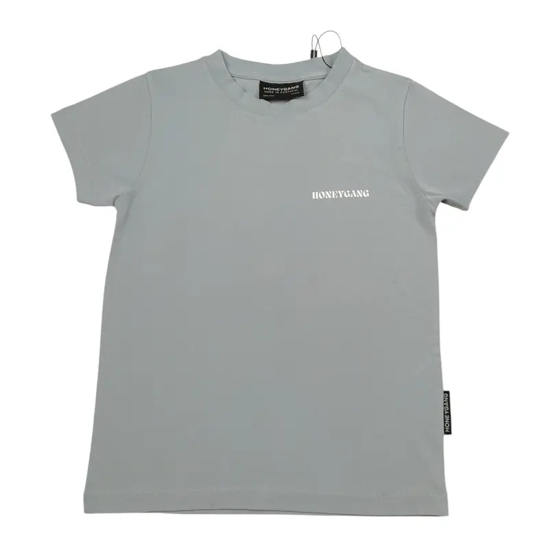Honeygang T-Shirt tinta unita con Stampa Polvere per Bambino