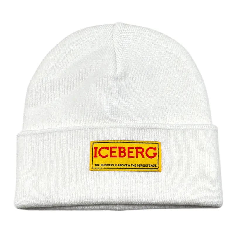 Iceberg Cappello tinta unita con Stampa Bianco per Bambino