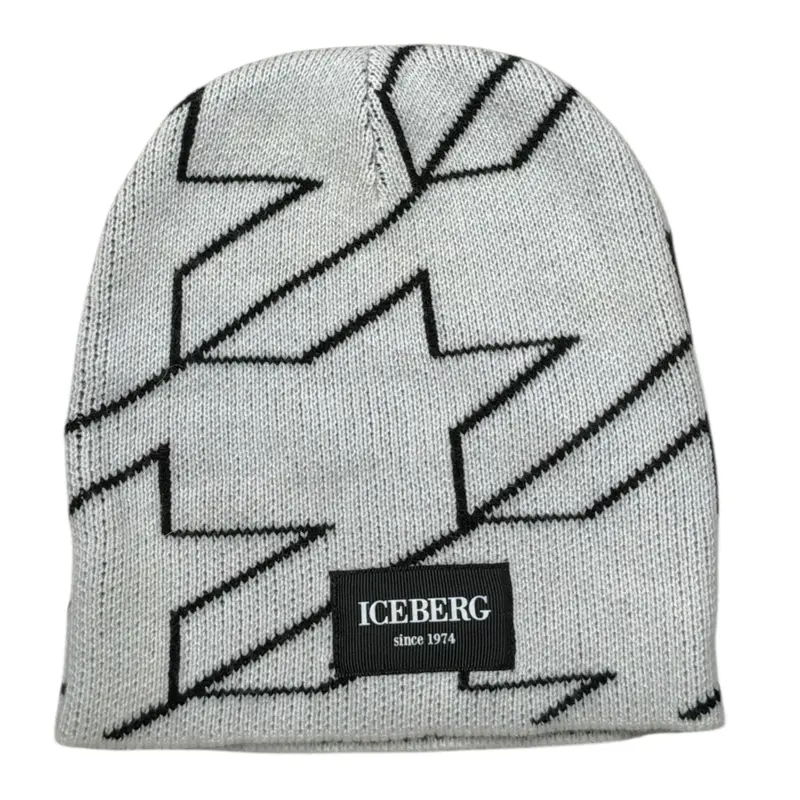 Iceberg Cappello tinta unita con Stampa Panna per Bambino