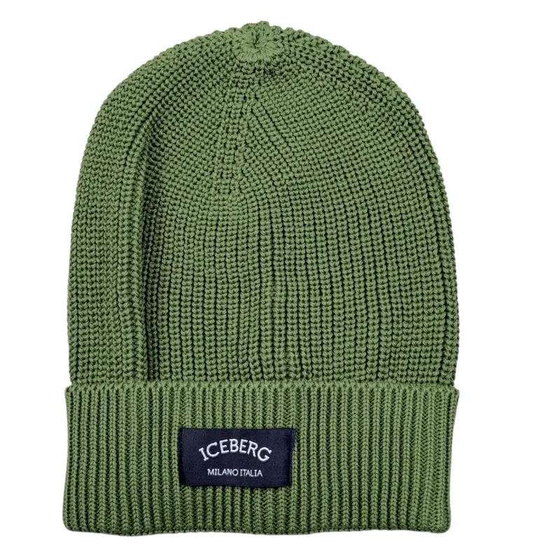 Iceberg Cappello tinta unita con Stampa Verde per Bambino