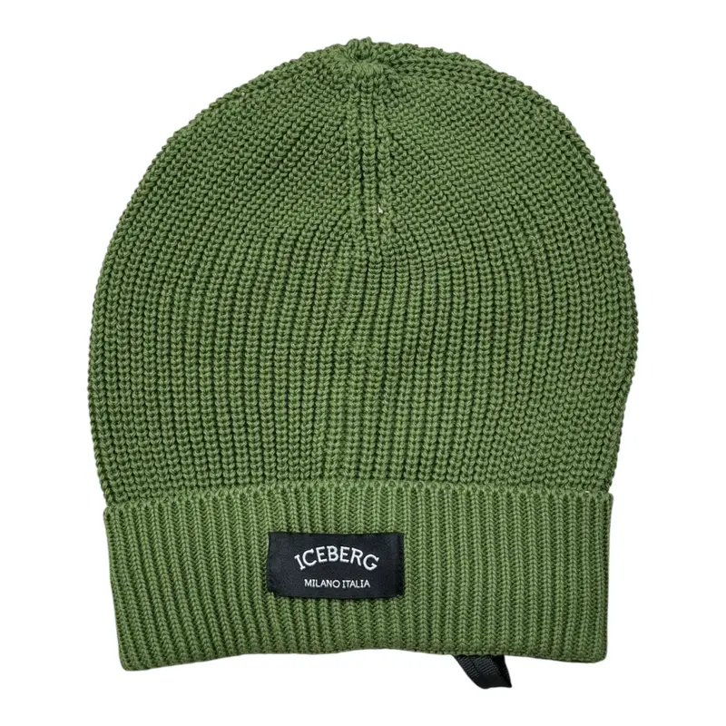 Iceberg Cappello tinta unita con Stampa Verde per Bambino