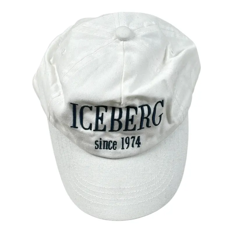 Iceberg Cappello tinta unita con Visiera Bianco per Bambino