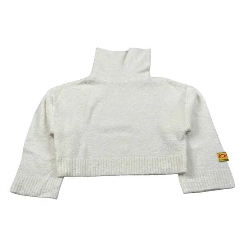 Iceberg Maglia Collo Alto tinta unita Panna per Bambina