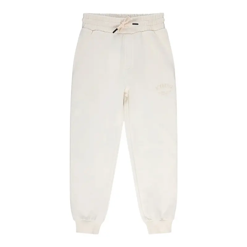 Iceberg Pantalone Modello Tuta tinta unita con Logo Bianco per Bambina