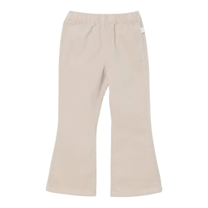 Il Gufo Pantalone tinta unita Modello Zampa Beige per Bambina