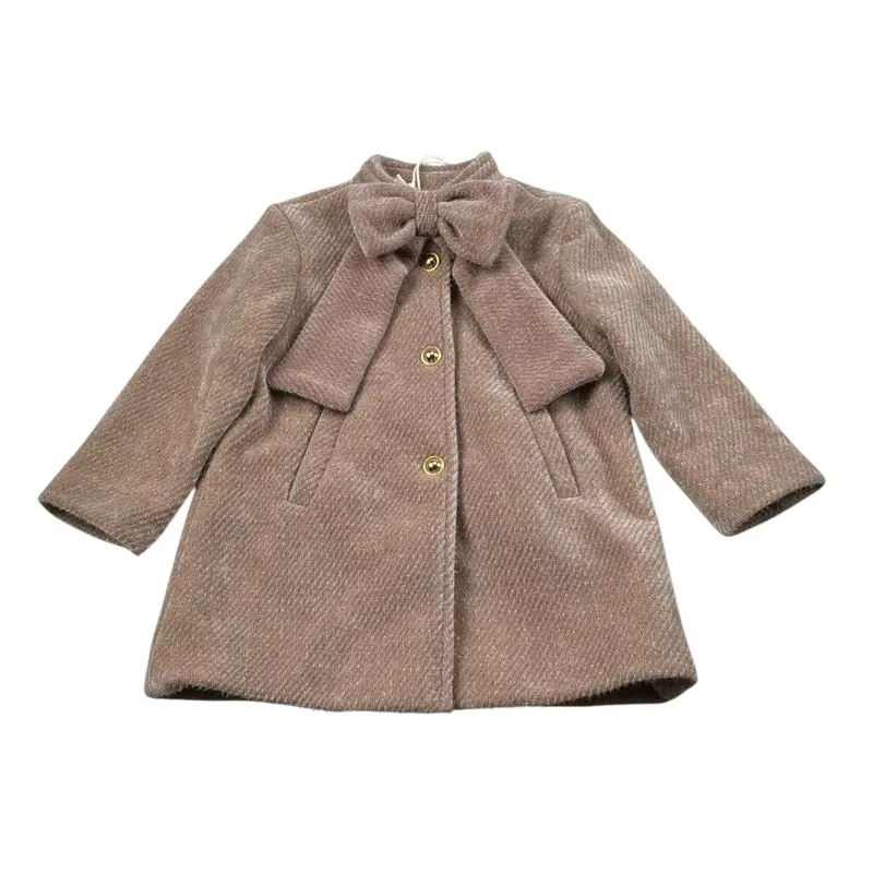 Illiana Cappotto tinta unita Beige per Neonata