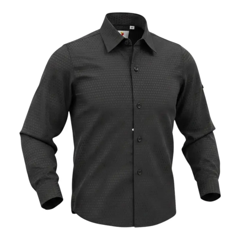 Imperatore Napoli Camicia tinta unita Manica Lunga Nero per Bambino