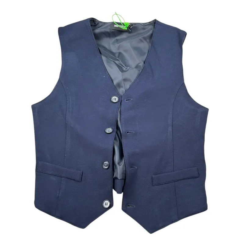 Imperial Gilet tinta unita con Bottoni Blu per Bambino