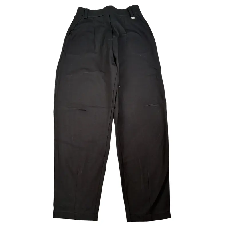 Imperial Pantalone tinta unita con Elastico In Vita Nero per Bambina