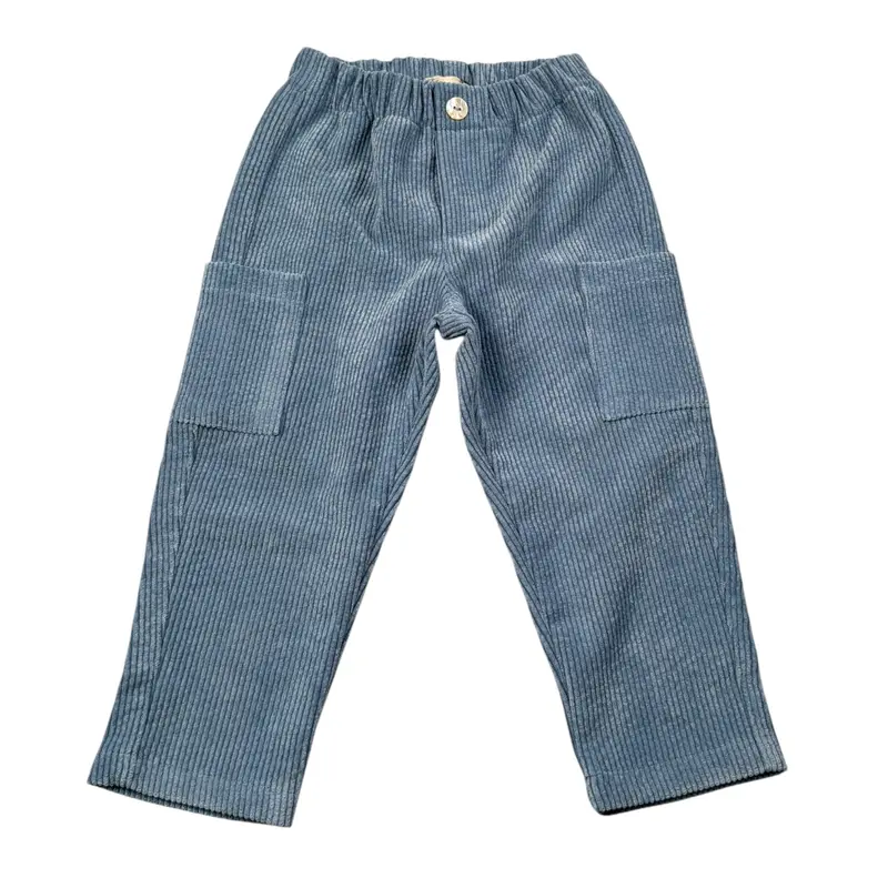 J.O. Milano Pantalone tinta unita con Elastico In Vita Azzurro per Neonato