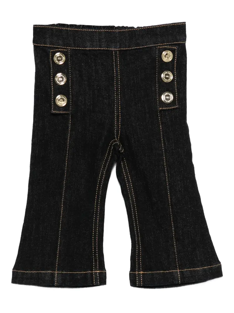 JEANS BLU SCURO CON BOTTONI ORO ELISABETTA FRANCHI