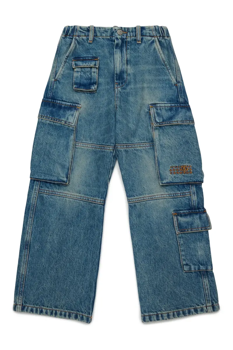JEANS CARGO BLU MAISON MARGIELA