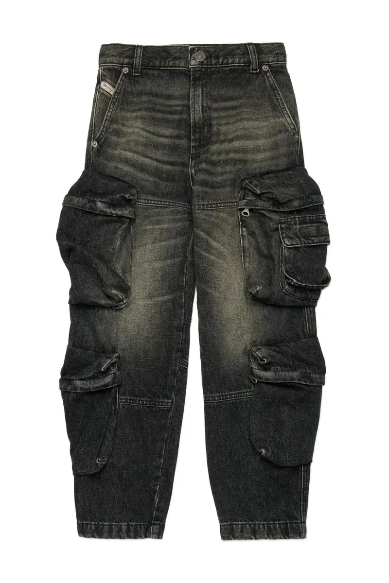 JEANS CARGO NERO DIESEL