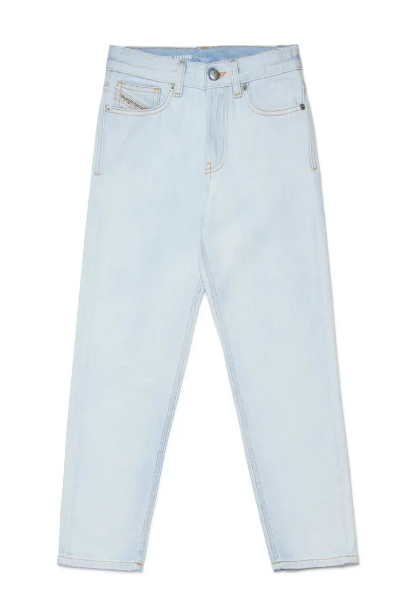 JEANS CHIARO CON TAGLIO DRITTO CON LOGO DIESEL