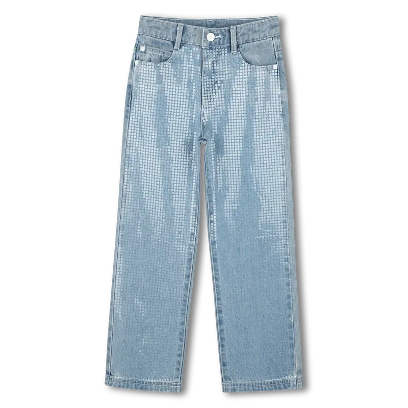 JEANS CON PAILLETTES DKNY