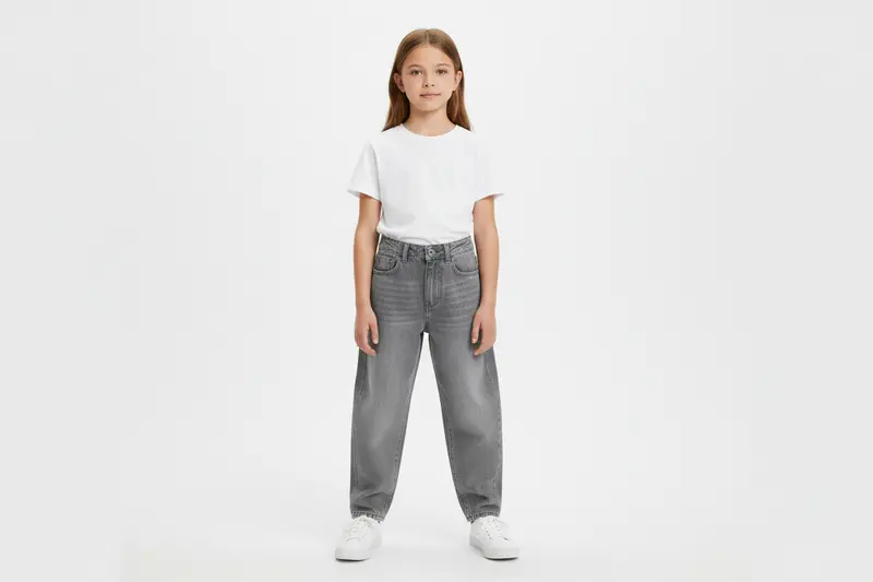 JEANS DENIM GRIGIO