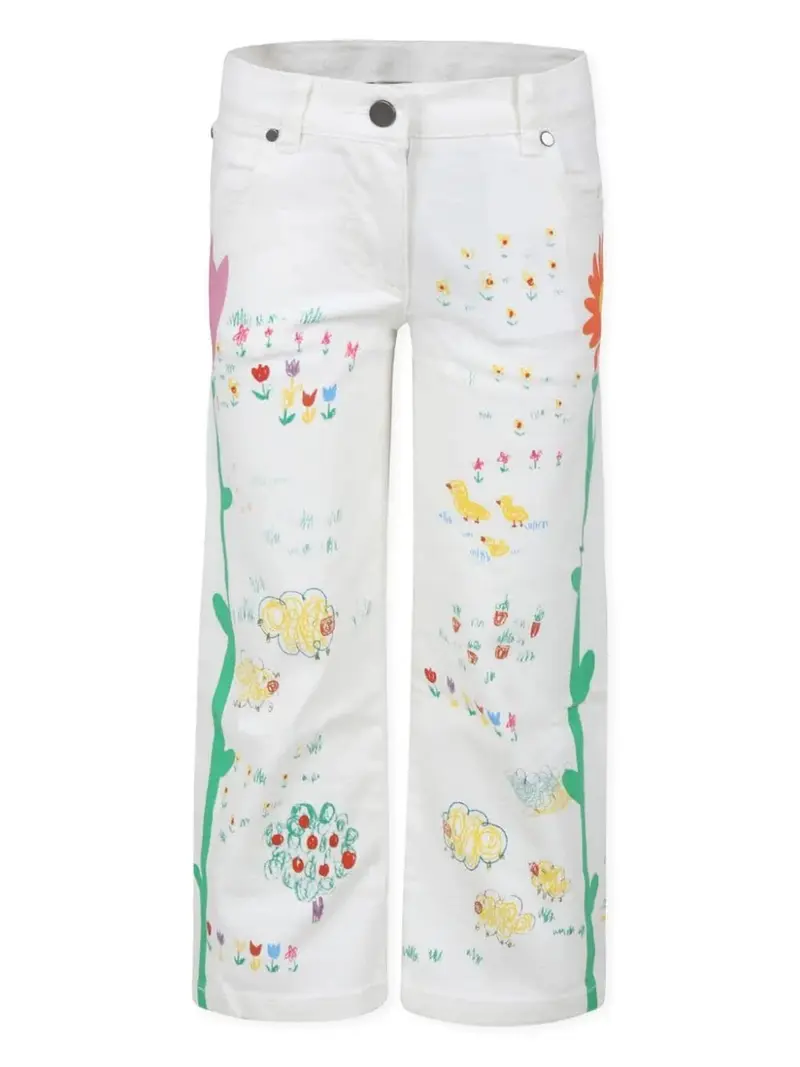 JEANS DIRITTI A FIORI STELLA MCCARTNEY