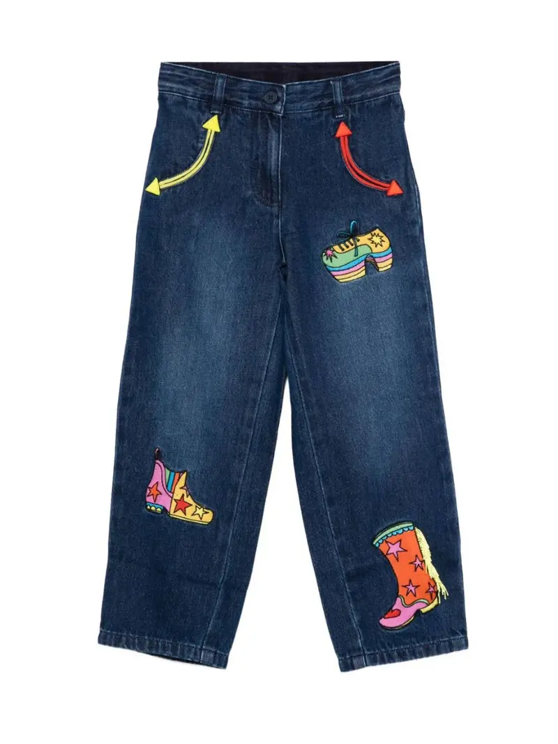 JEANS IN DENIM CON RICAMI STELLA MCCARTNEY