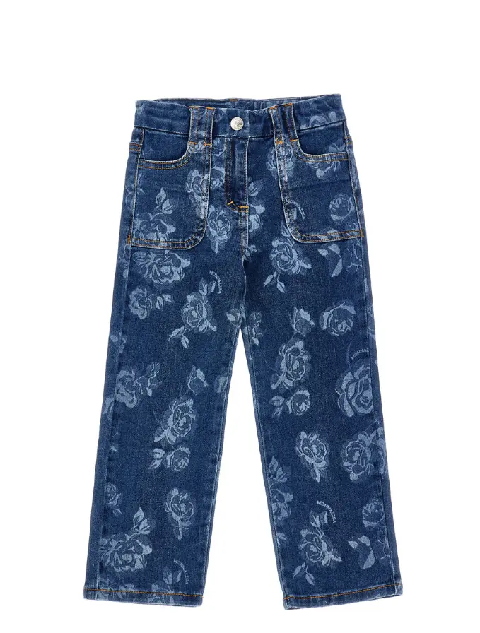 Jeans Minnie con rose<BR/>