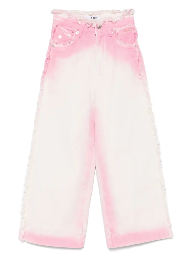 JEANS SFUMATO ROSA-BIANCO MSGM