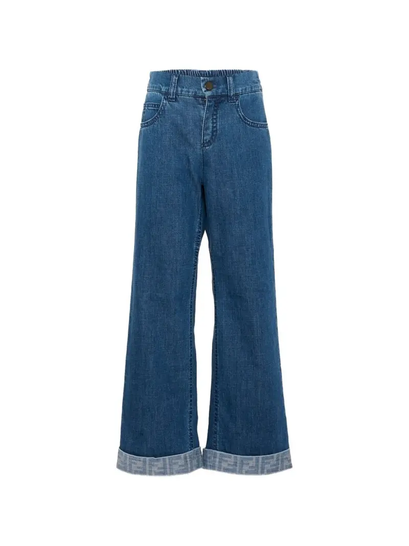 Jeans unisex Fendi Kids ampio