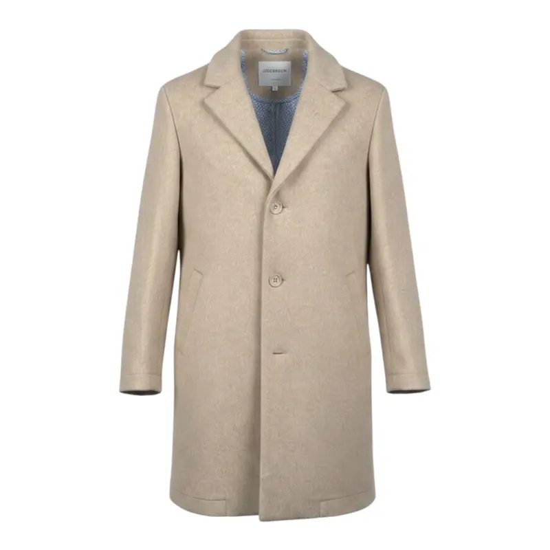 Jeckerson Cappotto tinta unita con Bottoni Beige per Bambino