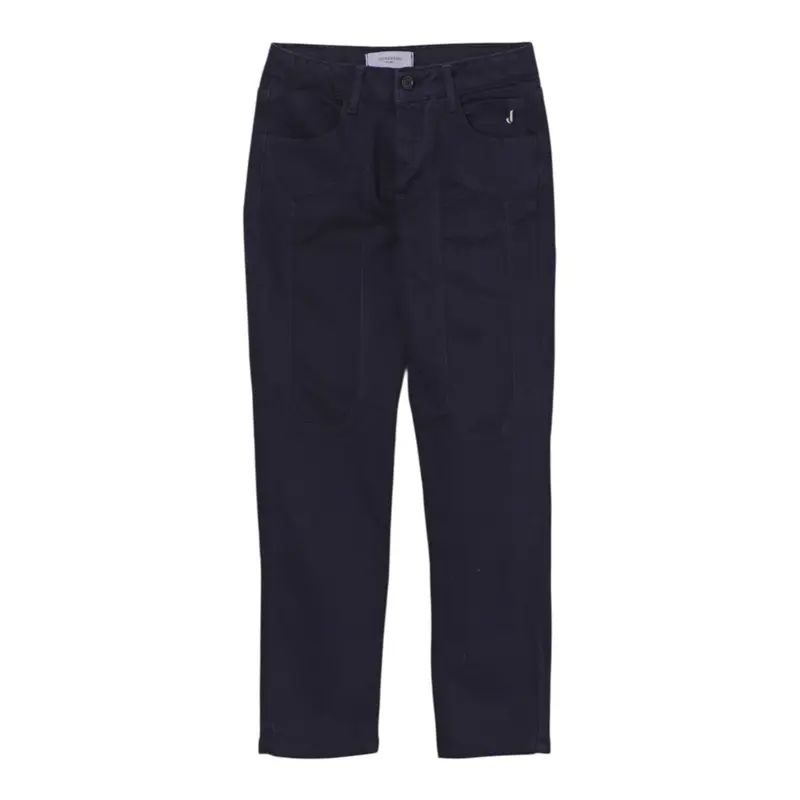 Jeckerson Pantalone tinta unita con Girovita Regolabile Blu per Bambino