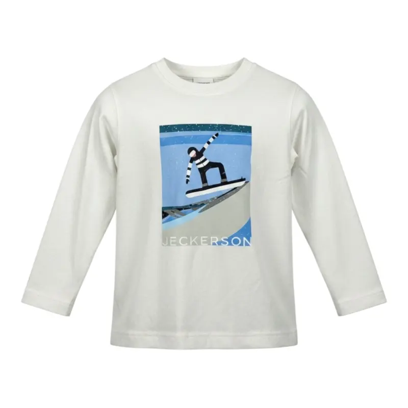 Jeckerson Shirt tinta unita con Stampa Bianco per Neonato