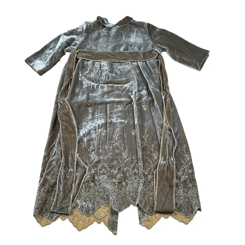 Jesurum Abito Manical Unga tinta unita In Ciniglia Verde per Bambina
