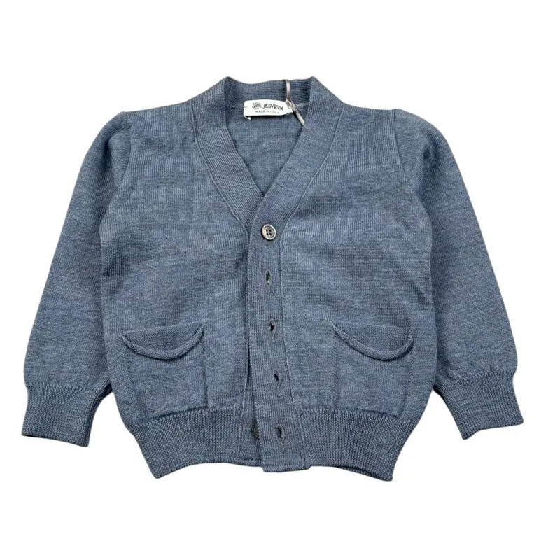 Jesurum Cardigan Tint Unita Azzurro per Neonato