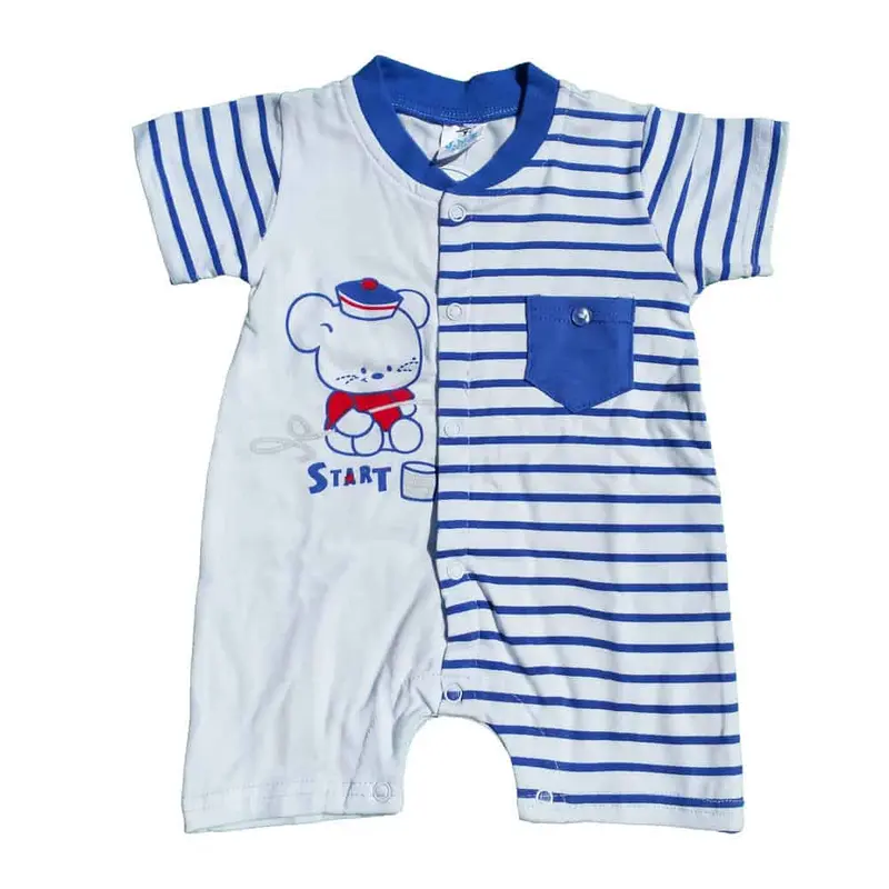 JNS Pagliaccetto corto baby cotone neonato