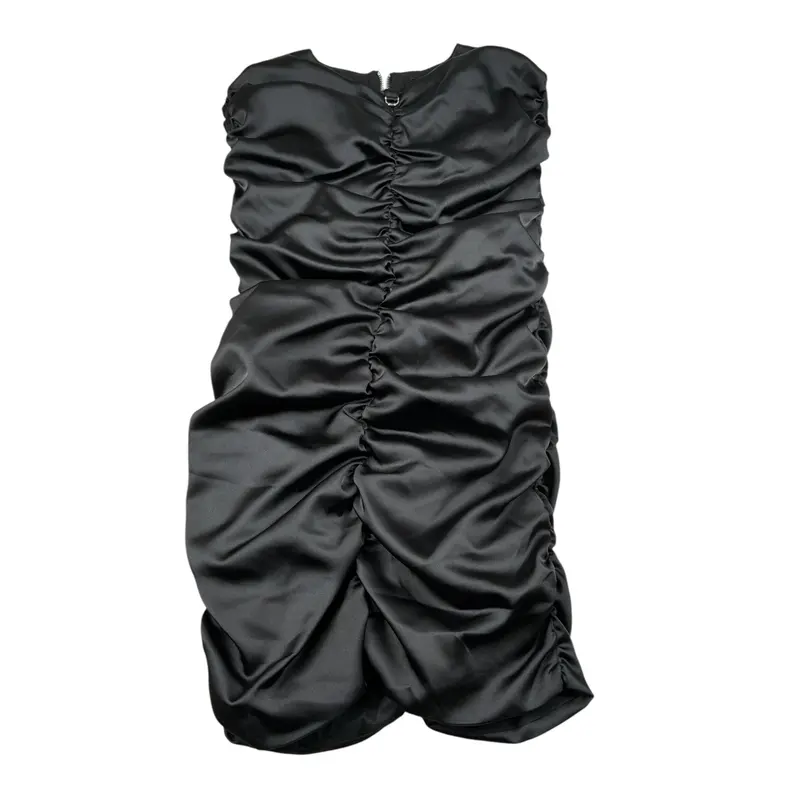 John Richmond Abito tinta unita con Zip Nero per Bambina