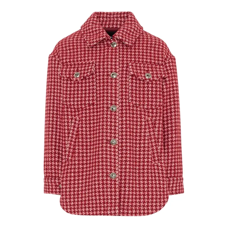 John Richmond Camicia Manica Lunga tinta unita Rosso per Bambina
