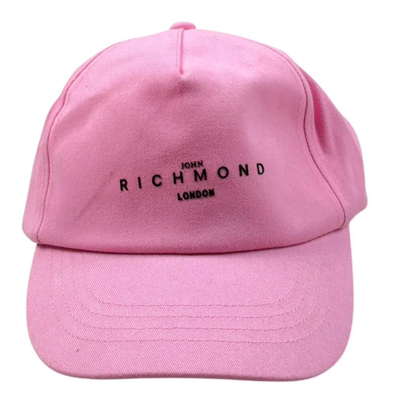 John Richmond Cappello Modello Berretto tinta unita con Stampa Rosa per Bambina