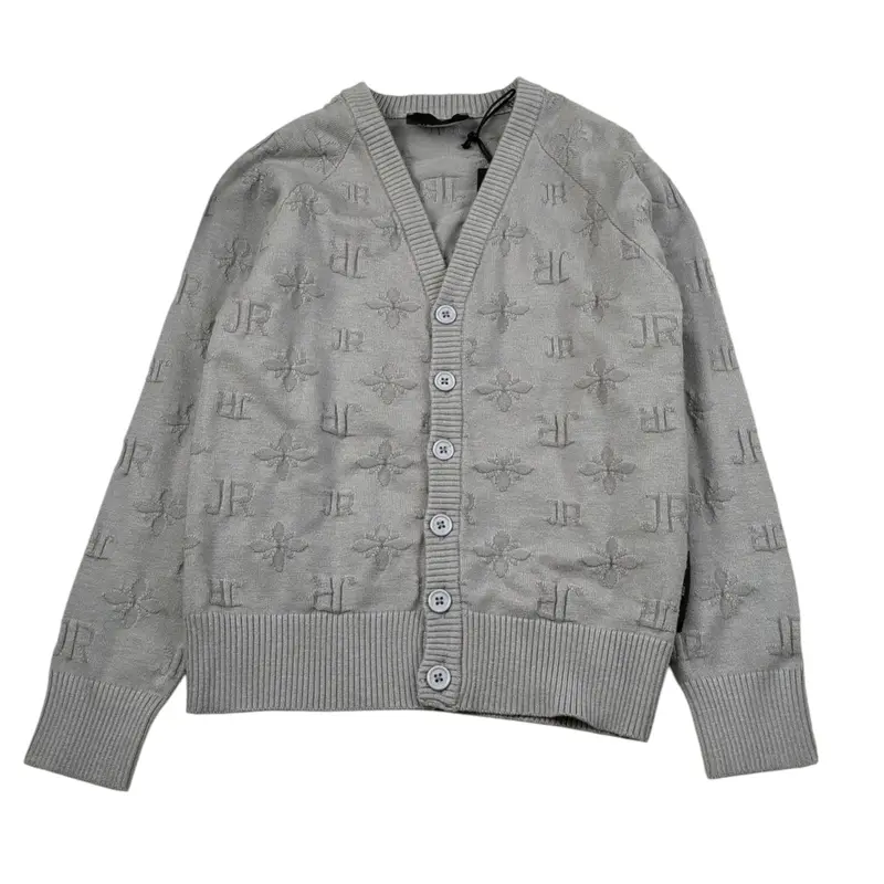 John Richmond Cardigan tinta unita Logato Grigio per Bambino
