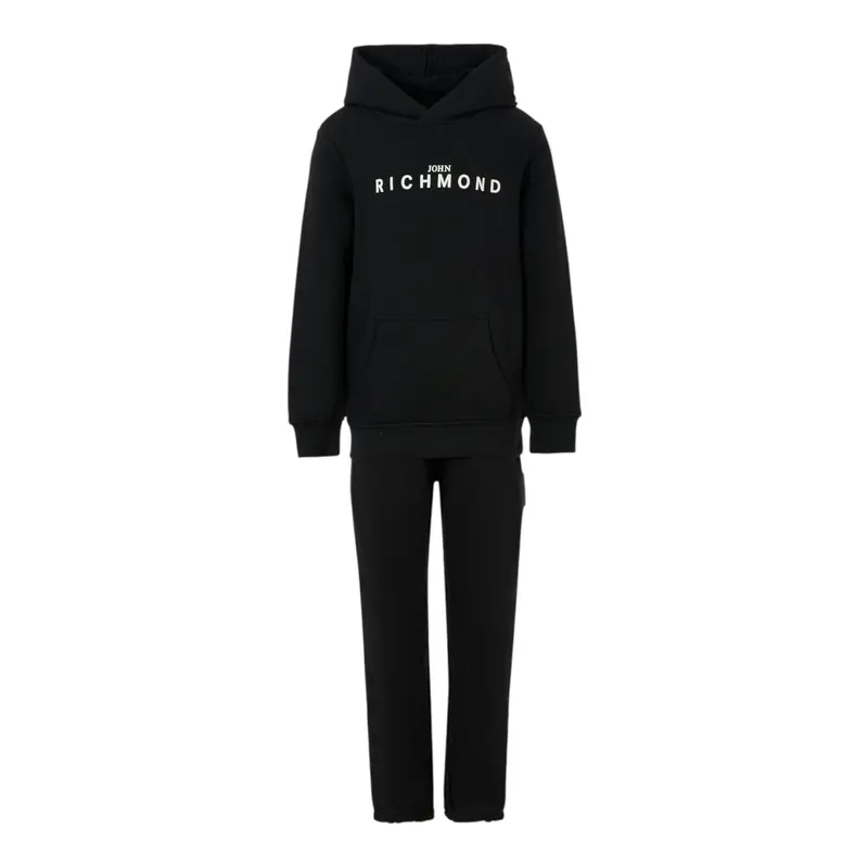 John Richmond Completo 2Pz Felpa-Pantalone Nero per Neonato