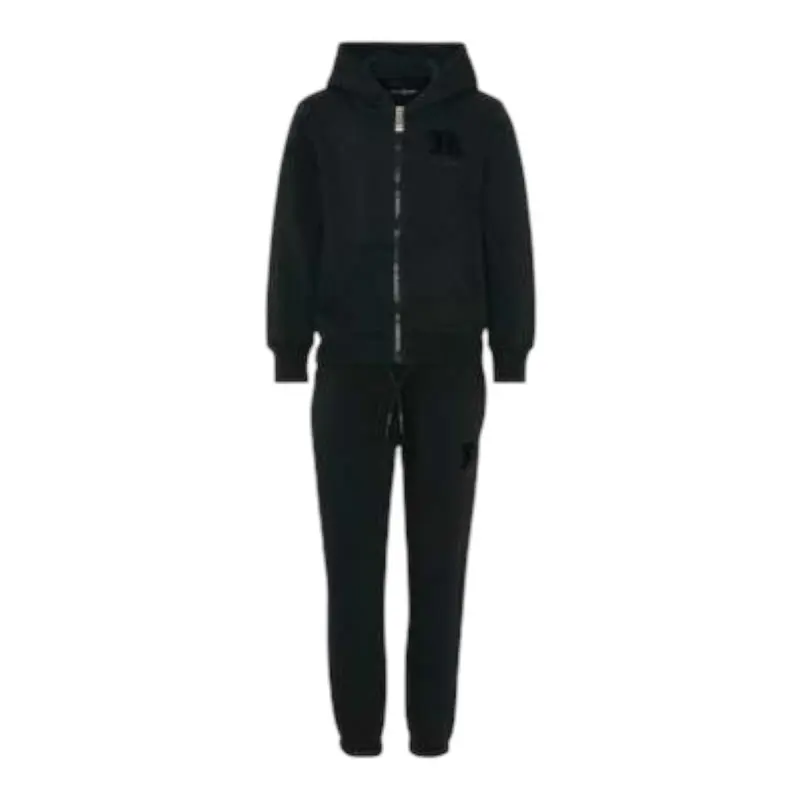 John Richmond Completo 2Pz Felpa-Pantalone tinta unita Nero per Neonata