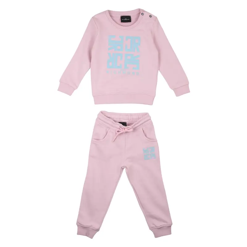 John Richmond - Completo Neonato e Bambina Lilla "Sokura" - Felpa Girocollo e Pantaloni Sportivi