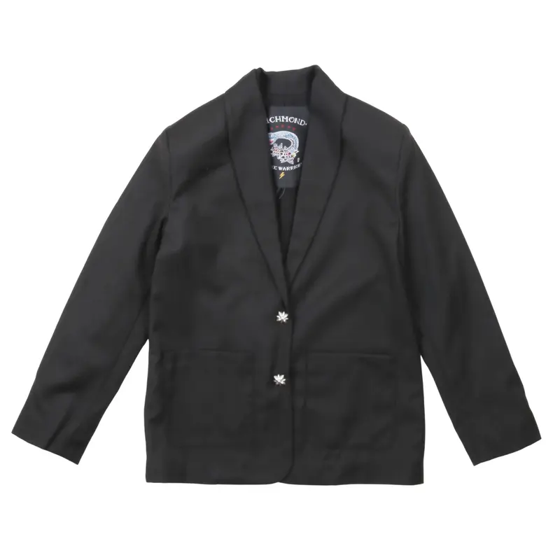 John Richmond Giacca Blazer Bambina Nero "Salesa" Made in Italy in Misto Viscosa
