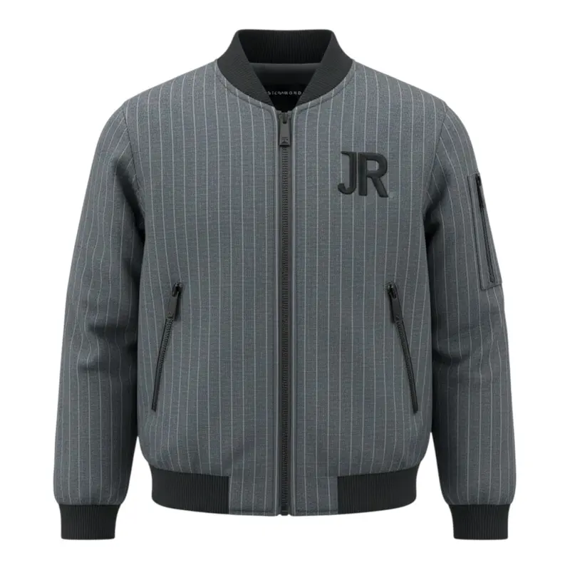 John Richmond Giubbino tinta unita con Zip Grigio per Bambino