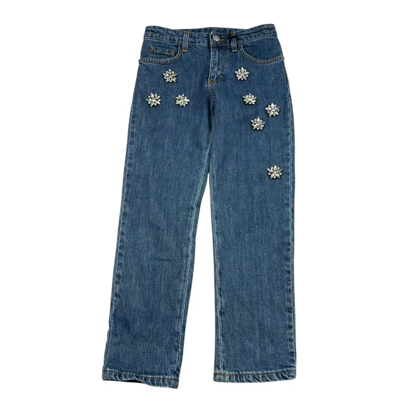 John Richmond Jeans tinta unita con Applicazioni Blu per Bambina