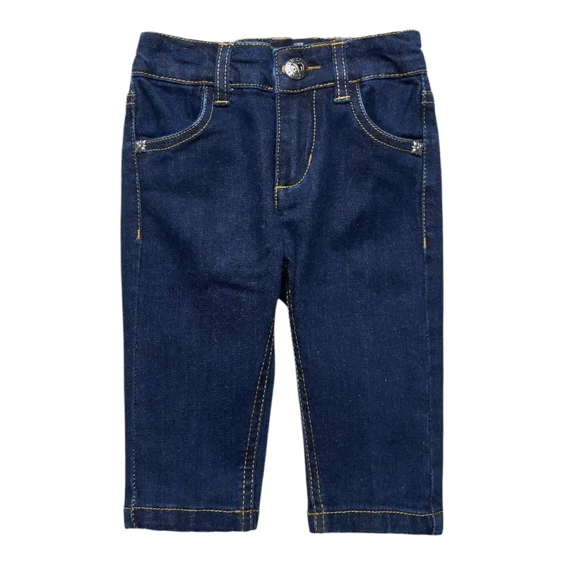John Richmond Jeans tinta unita con Elastico In Vita Blu per Bambina