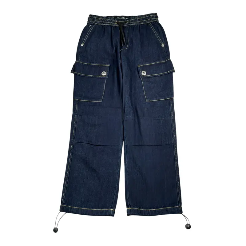 John Richmond Jeans tinta unita con Elastico In Vita Blu per Bambino