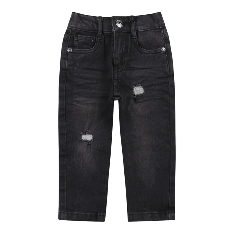 John Richmond Jeans tinta unita con Elastico In Vita Nero per Bambino