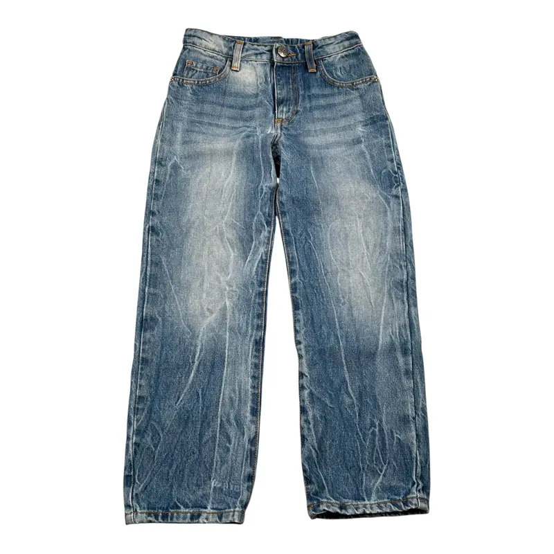 John Richmond Jeans tinta unita con Girovita Regolabile Azzurro per Bambina