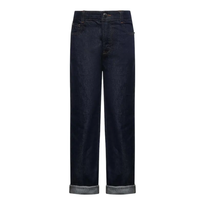 John Richmond Jeans tinta unita con Girovita Regolabile Blu per Bambino