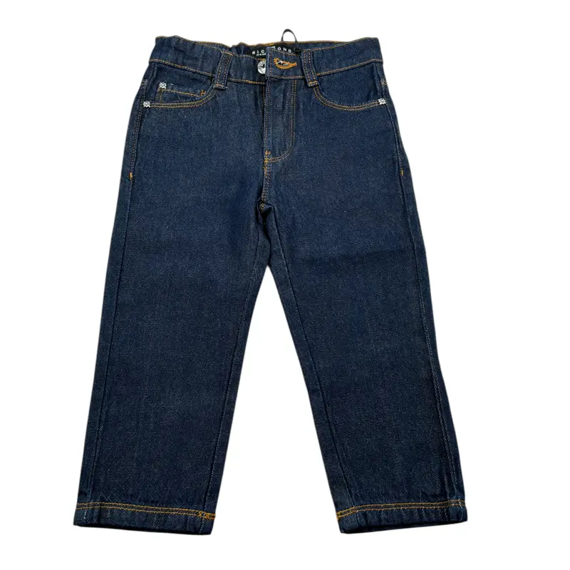 John Richmond Jeans tinta unita con Girovita Regolabile Blu per Neonato
