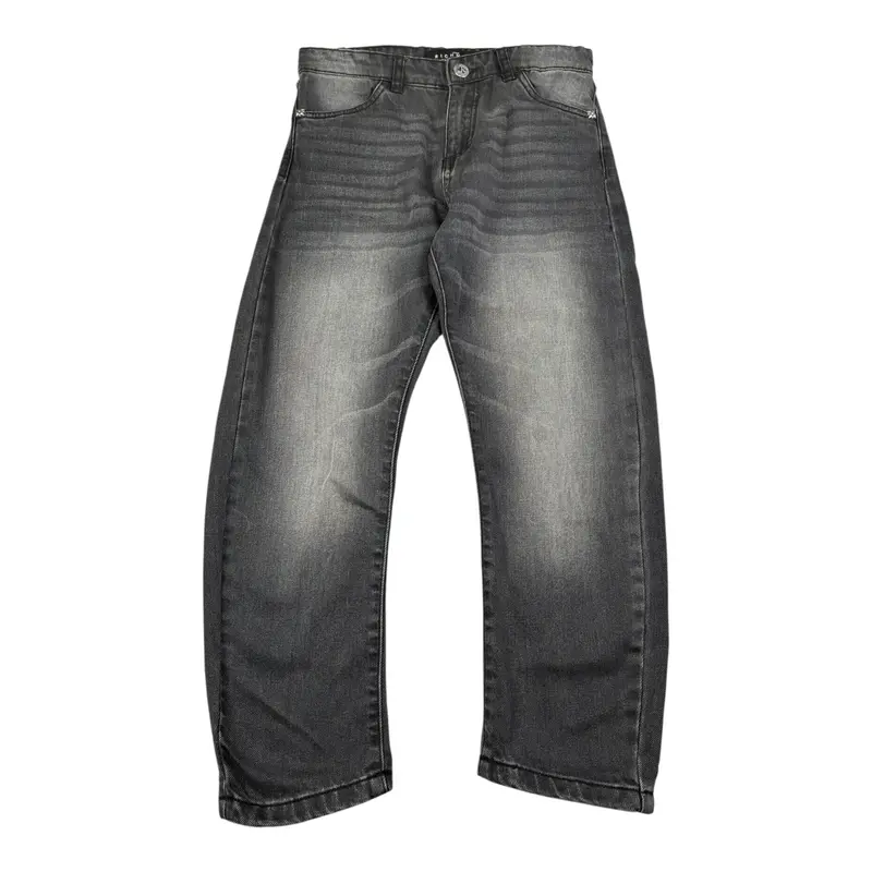 John Richmond Jeans tinta unita con Girovita Regolabile Nero per Bambino